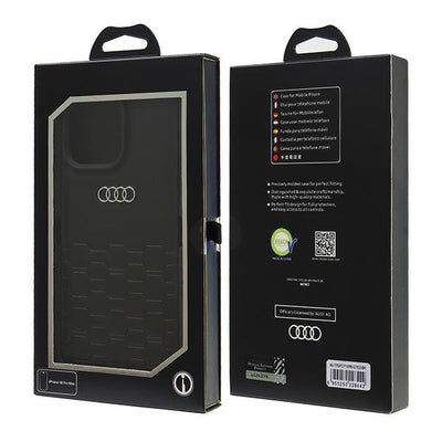 Audi Synthetic Leather iPhone 16 Pro Max 6.9&quot; black/black hardcase AU-TPUPCIP16PM-GT/D2-BK