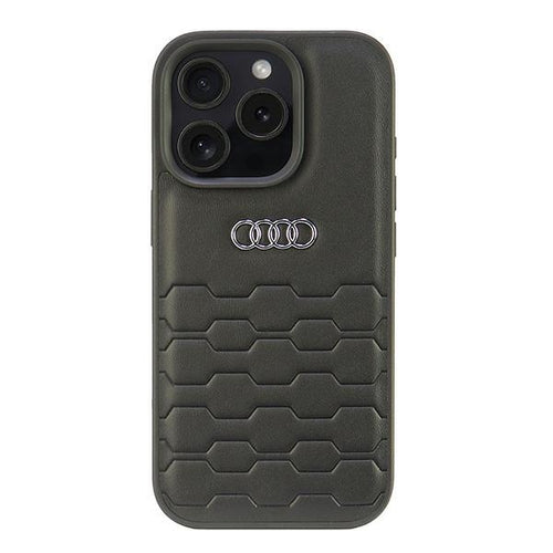Audi Synthetic Leather iPhone 16 Pro 6.3&quot; black/black hardcase AU-TPUPCIP16P-GT/D2-BK