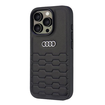 Audi Synthetic Leather iPhone 16 Pro 6.3&quot; black/black hardcase AU-TPUPCIP16P-GT/D2-BK