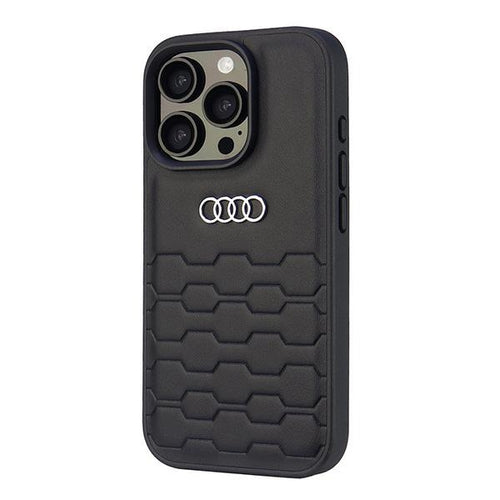 Audi Synthetic Leather iPhone 16 Pro 6.3&quot; black/black hardcase AU-TPUPCIP16P-GT/D2-BK