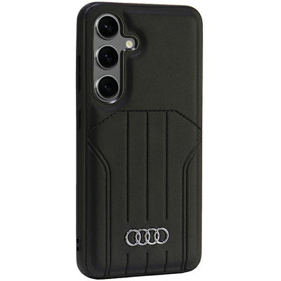 Audi Synthetic Leather MagSafe S24 S921 black/black hardcase AU-TPUPCMS24-Q5/D1-BK