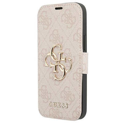 Guess GUBKP13X4GMGPI iPhone 13 Pro Max 6.7" pink/pink book 4G Big Metal Logo