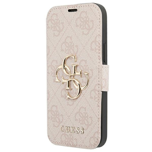 Guess GUBKP13X4GMGPI iPhone 13 Pro Max 6.7" pink/pink book 4G Big Metal Logo
