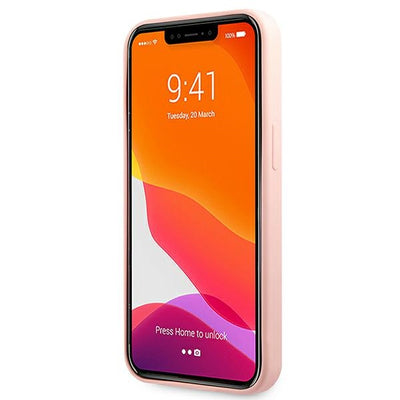 Guess Silicone 4G Logo Case for iPhone 13 Pro Max 6.7" - Pink