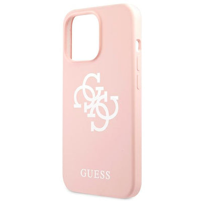 Guess Silicone 4G Logo Case for iPhone 13 Pro Max 6.7" - Pink
