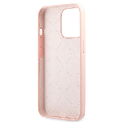 Guess Silicone 4G Logo Case for iPhone 13 Pro Max 6.7" - Pink