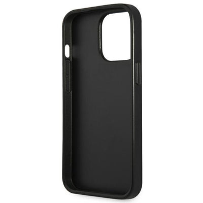 Guess Saffiano Triangle Logo case for iPhone 13 Pro Max 6.7" - silver