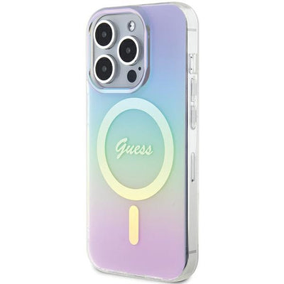 Guess GUHMP15XHITSU iPhone 15 Pro Max 6.7" purple/purple hardcase IML Iridescent MagSafe