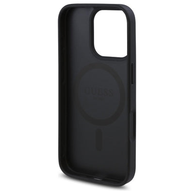 Guess GUHMP16XP4ROPEMCK iPhone 16 Pro Max 6.9" black/black hardcase 4G Flowers Print MagSafe