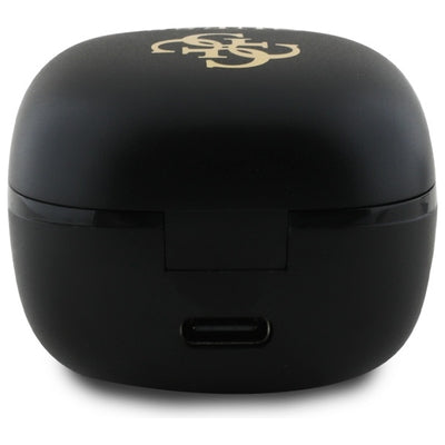 Guess Bluetooth headphones GUTWSJ144ESK TWS + docking station black/black Iridescent 4G Printed Logo