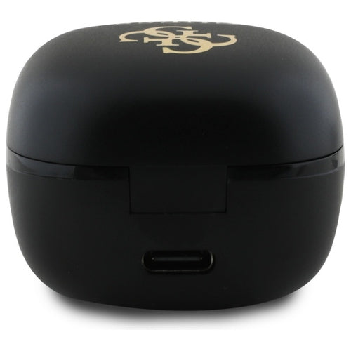 Guess Bluetooth headphones GUTWSJ144ESK TWS + docking station black/black Iridescent 4G Printed Logo