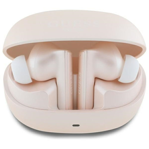 Guess Bluetooth Headphones GUTWST88MCTGP TWS + Docking Station Pink Capsule Printed Logo