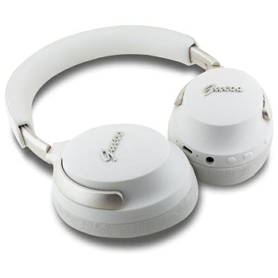 Guess Bluetooth ANC Headphones GUBHC22PSFCSME Beige/Beige Metal Script Logo