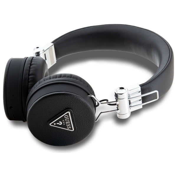 Guess Bluetooth ENC GUBH70PGTSPSK on-ear headphones black/black Grained Classic Round Shape