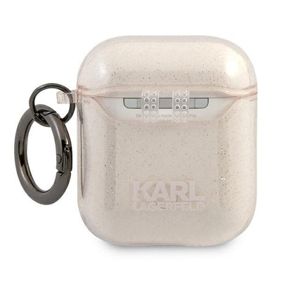 Karl Lagerfeld Glitter Choupette Case for AirPods 1 / 2 - Gold