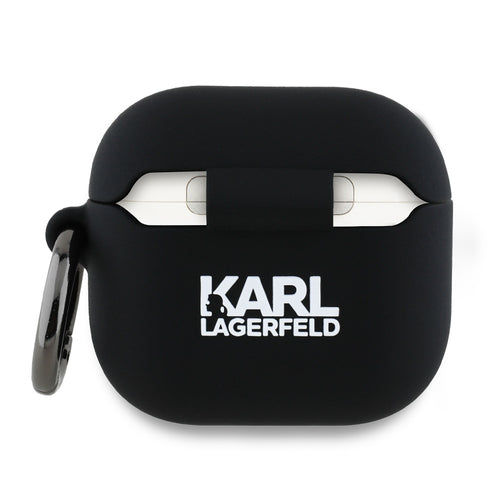 Karl Lagerfeld Silicone Choupette Head 3D Case for AirPods 4 - Black