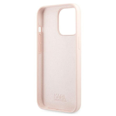 Karl Lagerfeld Silicone Karl`s Head Case for iPhone 13 Pro / 13 6.1" - Light Pink