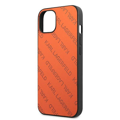 Karl Lagerfeld Perforated Allover Case for iPhone 13 / 14 / 15 6.1" - Orange