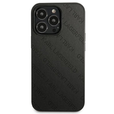 Karl Lagerfeld Perforated Allover iPhone 13 Pro Max 6.7" Case - Black