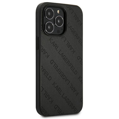 Karl Lagerfeld Perforated Allover iPhone 13 Pro Max 6.7" Case - Black