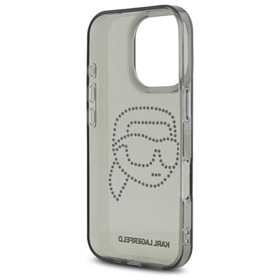 Karl Lagerfeld KLHCP16XHKHDCELK iPhone 16 Pro Max 6.9" black/black hardcase IML Rhinestones Karl Head