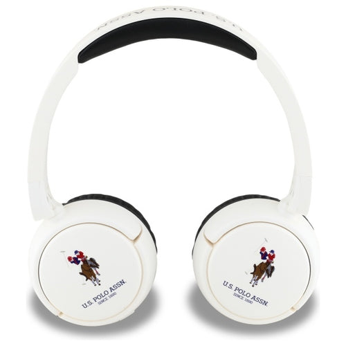 US Polo Bluetooth Headphones USHPV6PUNH White DH Color Logo — U.S. Polo Assn.