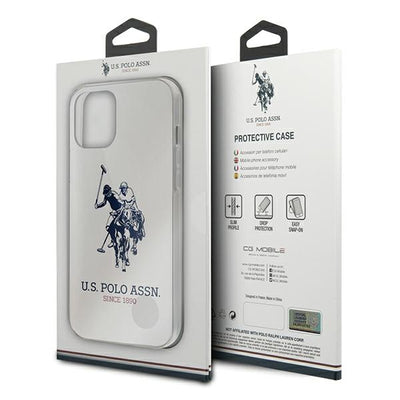US Polo USHCP12MTPUHRWH iPhone 12/12 Pro 6.1&quot; white Shiny Big Logo — U.S. Polo Assn.