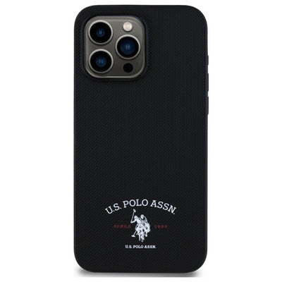 US Polo USHCP15XPARK iPhone 15 Pro Max 6.7&quot; black/black Printed DH Logo — U.S. Polo Assn.