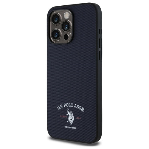 US Polo USHCP15XPARV iPhone 15 Pro Max 6.7&quot; Navy Printed DH Logo — U.S. Polo Assn.