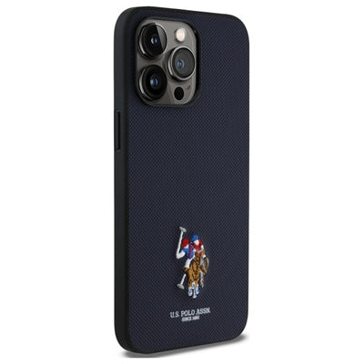 US Polo USHCP15XPEMV iPhone 15 Pro Max 6.7&quot; Navy Embroidered DH Color — U.S. Polo Assn.