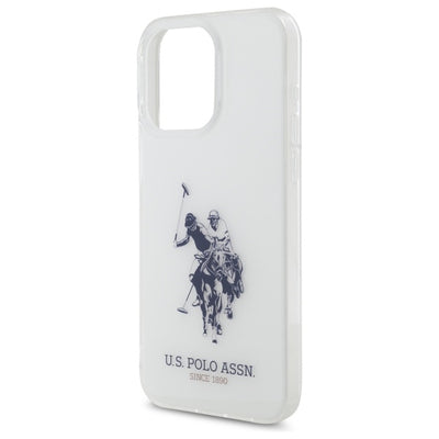 US Polo USHCP15XTPUHRBH iPhone 15 Pro Max 6.7&quot; white Shiny Big Logo — U.S. Polo Assn.