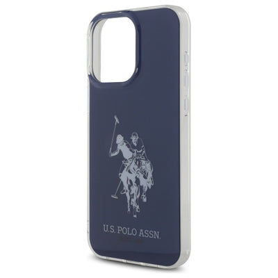 US Polo USHCP15XTPUHRBV iPhone 15 Pro Max 6.7&quot; blue/blue Shiny Big Logo — U.S. Polo Assn.