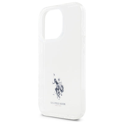 US Polo USHCP15XUSMT iPhone 15 Pro Max 6.7&quot; Clear/Transparent IML Printed Double Horse Logo — U.S. Polo Assn.