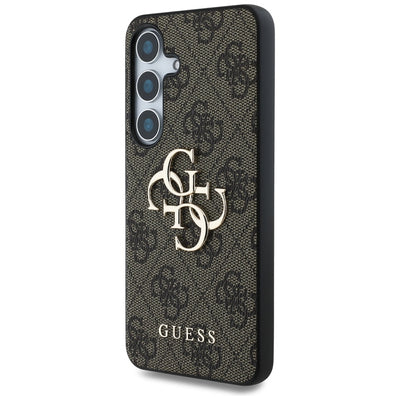 Guess Big 4G Logo Classic Logo Case for Samsung Galaxy S25 Plus Brown