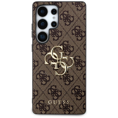 Guess Big 4G Logo Classic Logo Case for Samsung Galaxy S25 Ultra Brown