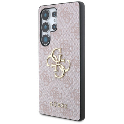 Guess Big 4G Logo Classic Logo Case for Samsung Galaxy S25 Ultra Pink
