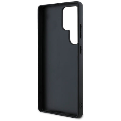 Guess Grained Big 4G Logo Small Classic Logo case for Samsung Galaxy S25 Ultra black
