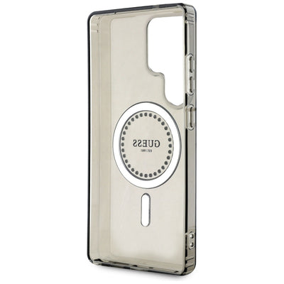Guess Rhinestones Printed Classic Logo MagSafe Samsung Galaxy S25 Ultra case black