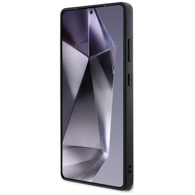 DKNY Leather Checkered Pattern MagSafe Case for Samsung Galaxy S25 Ultra Black