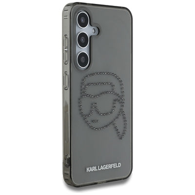 Case Karl Lagerfeld Rhinestones Karl Head Logo Samsung Galaxy S25 black