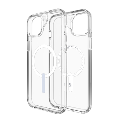 ZAGG Crystal Palace Snap MagSafe Case for iPhone 14 Plus / 15 Plus - Clear