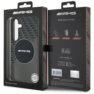 AMG Transparent Rhombs MagSafe Case for Samsung Galaxy S25 - Black — Mercedes