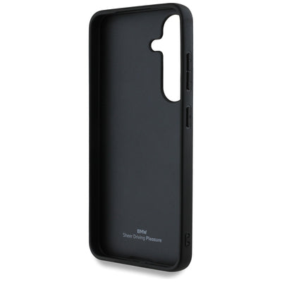 BMW Leather Big Wordmark Case for Samsung Galaxy S25 - Black