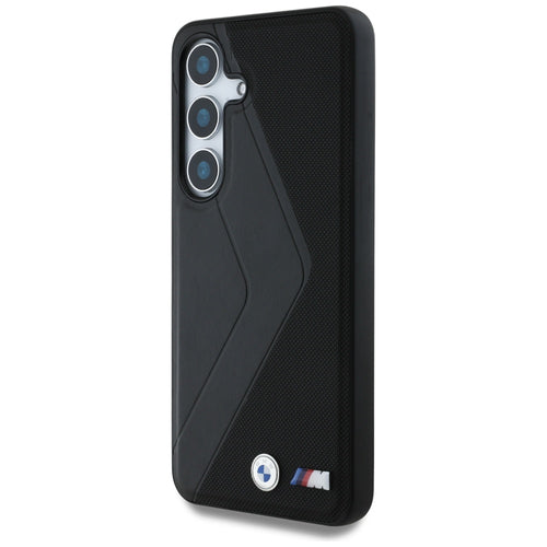 BMW Leather Oversized Stripes MagSafe case for Samsung Galaxy S25 - black
