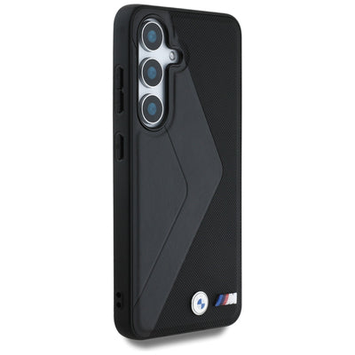 BMW Leather Oversized Stripes MagSafe case for Samsung Galaxy S25 - black