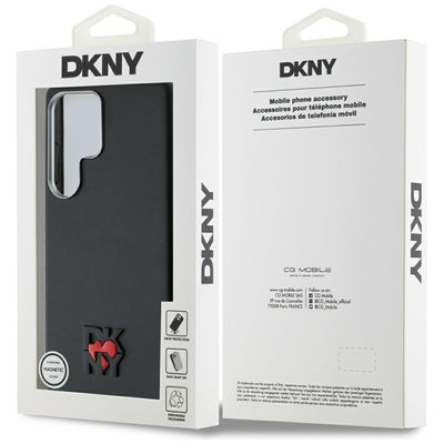 DKNY Leather Heart of NY Case for Samsung Galaxy S25 Ultra - Black
