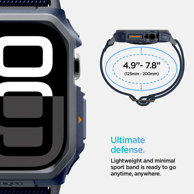 Spigen Lite Fit &quot;Pro&quot; Strap for Apple Watch 10 46mm - Navy Blue