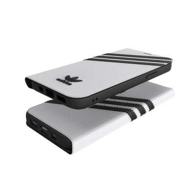 Adidas OR Booklet Case PU for iPhone 12 / 12 Pro 6.1" - white and black