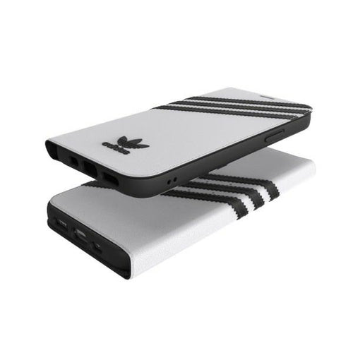 Adidas OR Booklet Case PU for iPhone 12 / 12 Pro 6.1" - white and black