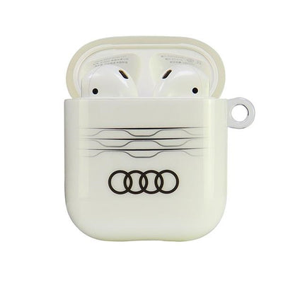 Audi IML Geometric Pattern Case for AirPods 1 / 2 - White